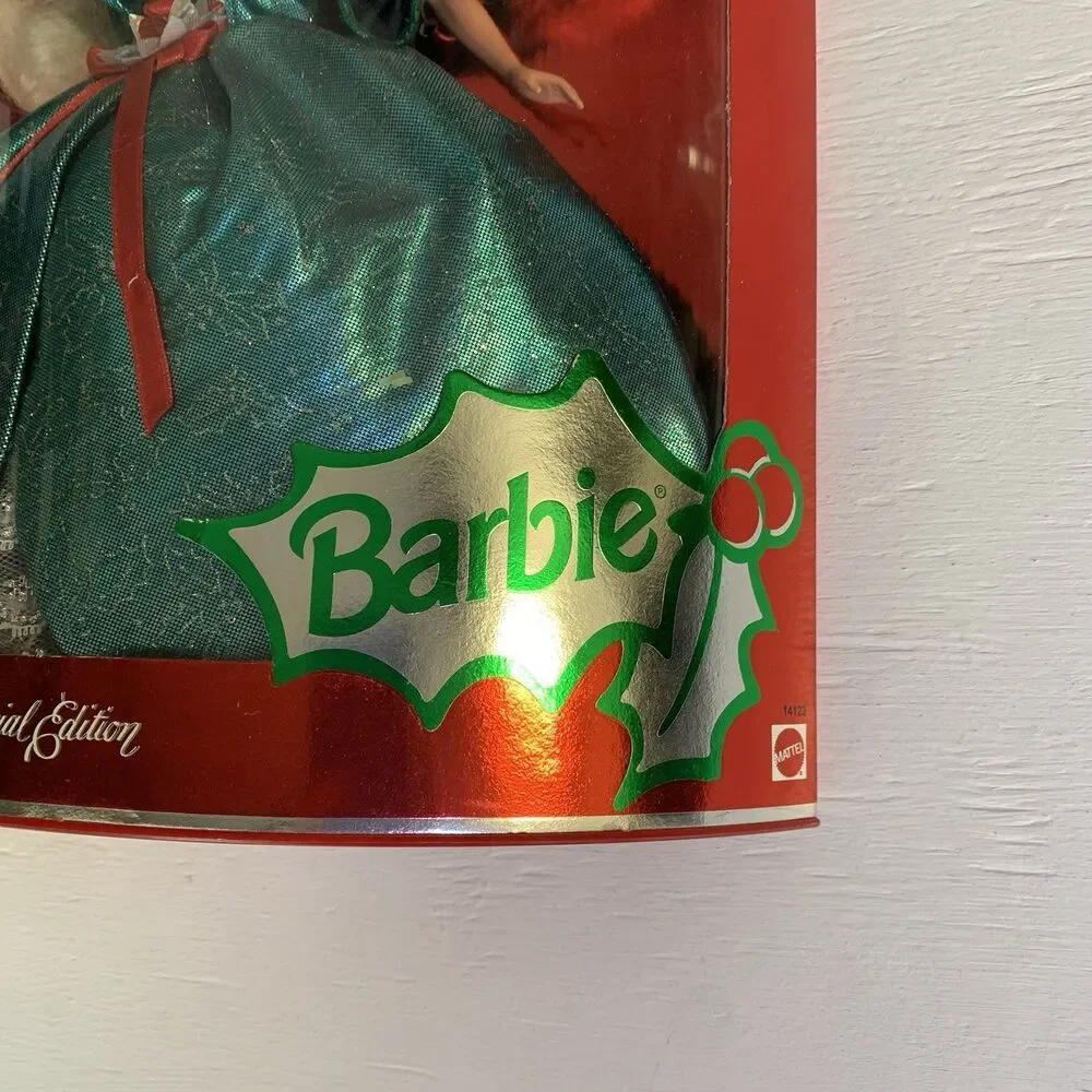 VTG Rare 1995 Vintage Holiday Barbie CIB SEALED Red Dress